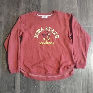 Iowa State Cyclones Red Crew Neck Sweatshirt Medium Women's